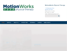 Tablet Screenshot of motionworkspt.com